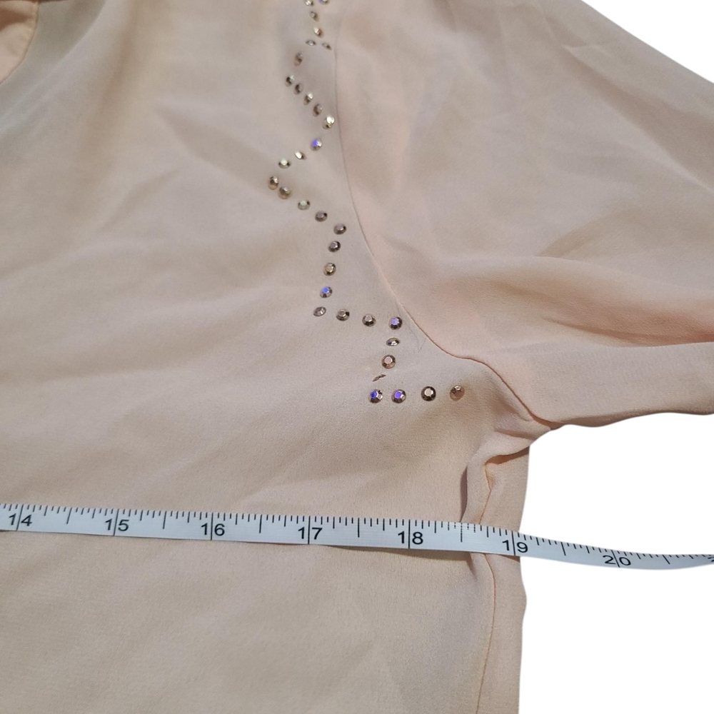 CARRIE ALLEN Light Pink Blouse M - Picture 4 of 8